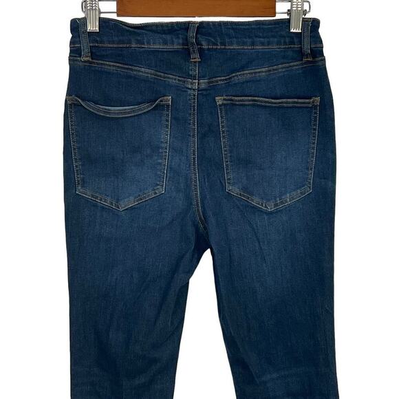 REFUGE DARK WASH HIGH RISE STRETCH CLASSIC SKINNY JEANS WOMEN'S SIZE 8 - Picture 5 of 10